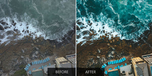 Ocean Edited With Lightroom Drone Presets - Pilot Presets