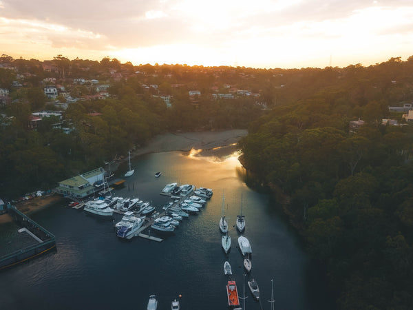 Drone shot of Xtreme Mobile Marine in Sailors Bay, Sydney