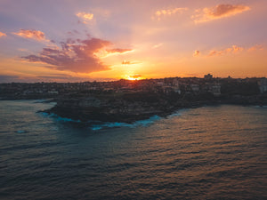 Stock photo of sunset at Mackenzies Point, Sydney