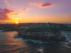 Stock photo of Bondi Bay sunset