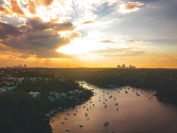 Sunset photo of Sailors Bay in Sydney - Free Stock Photo