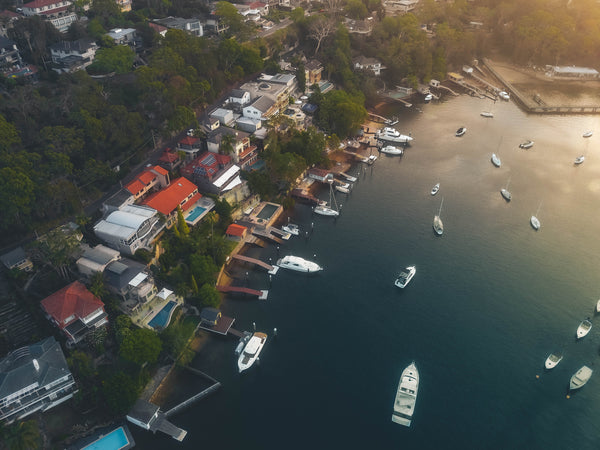 Luxury waterfront houses at Sailors Bay close to Minimbah Road - Free Stock Photo
