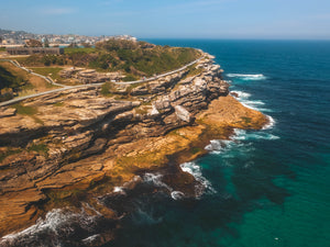 Drone shot of Mackenzies Point and Marks Park Fitness Station in Sydney, Australia
