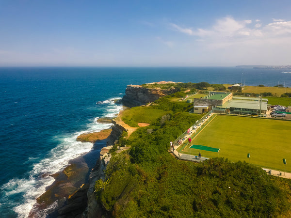 Clovelly Bowling and Recreation Club, Burrows Park Sportsfield and Shark Point - Free Stock Image Australia