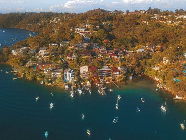 Waterfront houses at Pickering Point and Sydney Harbour Marine - Sydney, NSW