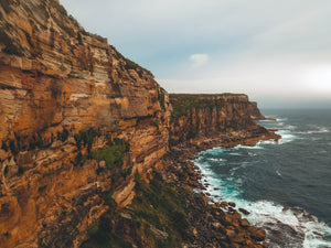 Sydney free stock photo - cliffs, rocks and ocean